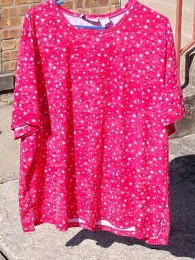 C.D. Daniels Women's Red Star Shirt, Size 3X